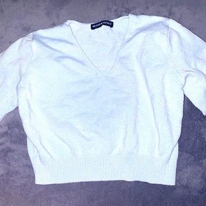 Blue Brandy long Sleeve cropped sweater